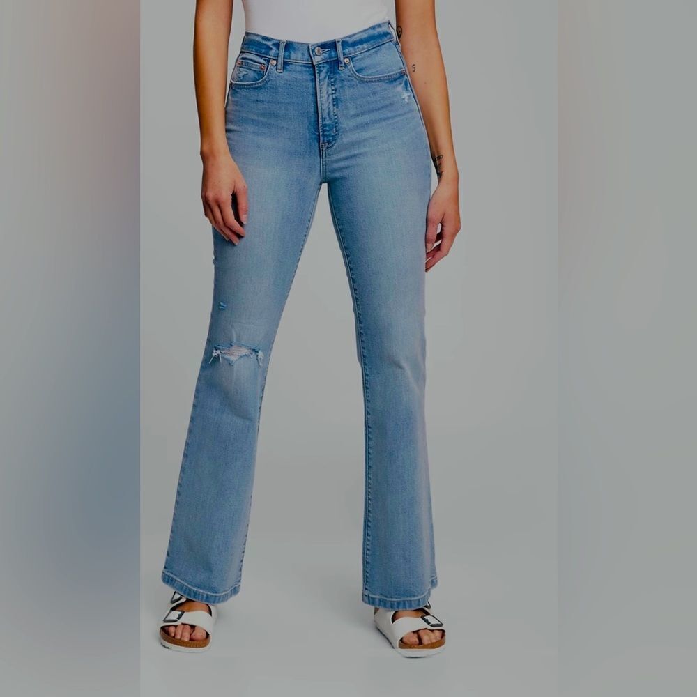 Gap High Rise‎ '70s Flare Jeans with Washwell Regular 35/20 NWT IN PACKAGING